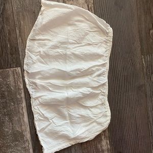 White flowy brandy Melville tube top